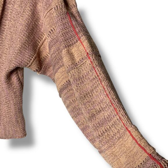 Free People Lemonade Stand Sweater Size Small V Neck Crop - Picture 5 of 10